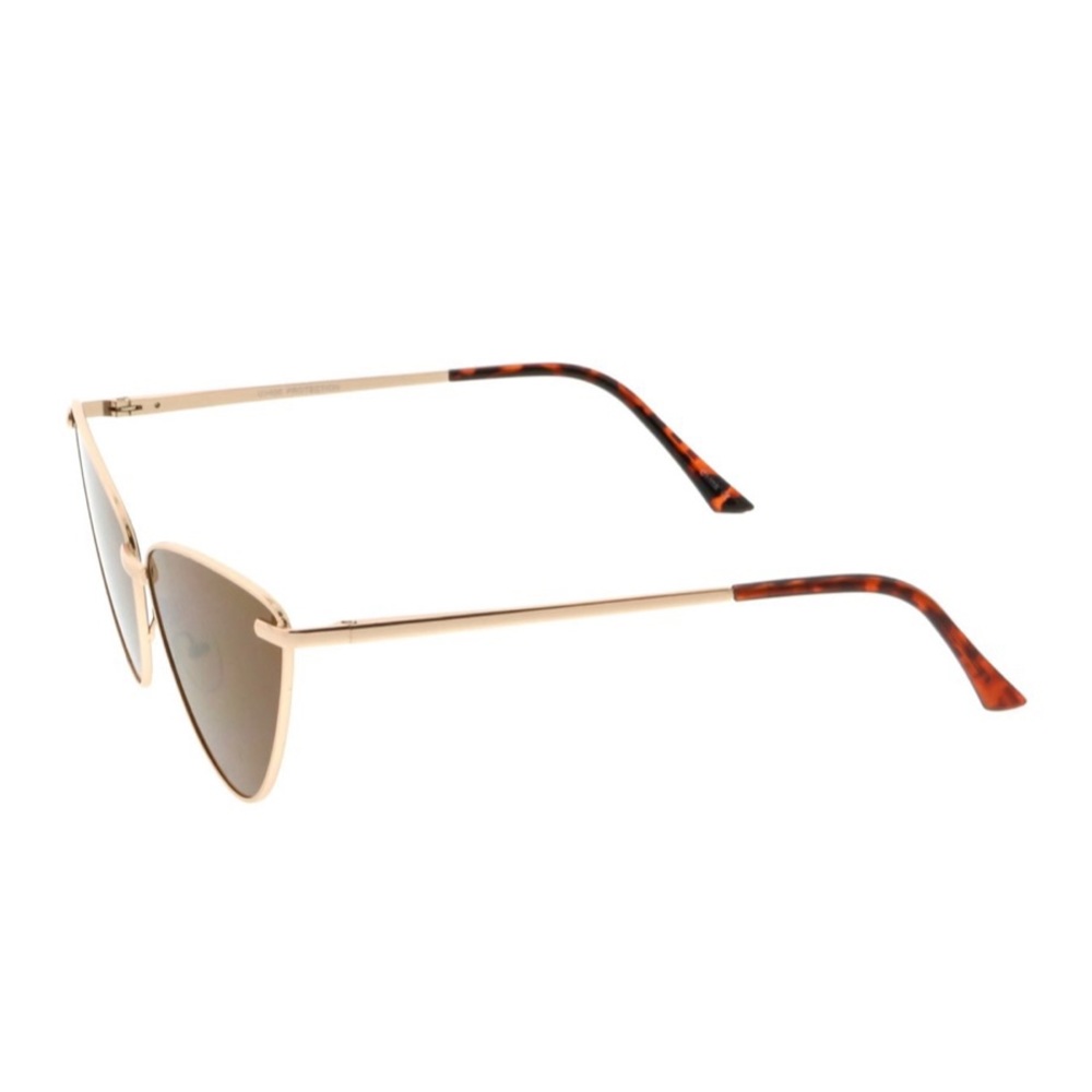 new Oversize Butterfly Cat Eye Sunnies ☻ Gold - Picture 7 of 9